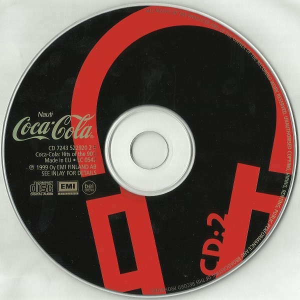 Альбом Coca Cola: Hits Of The 90's, год выпуска 1999, артисты
