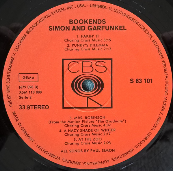 Outlet Brookends Simon and grafunkel stero tape