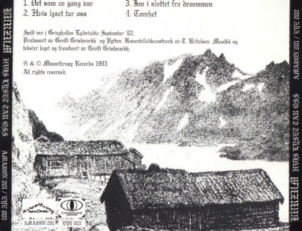 Альбом Hvis Lyset Tar Oss, год выпуска 1994, артисты Burzum, стиль