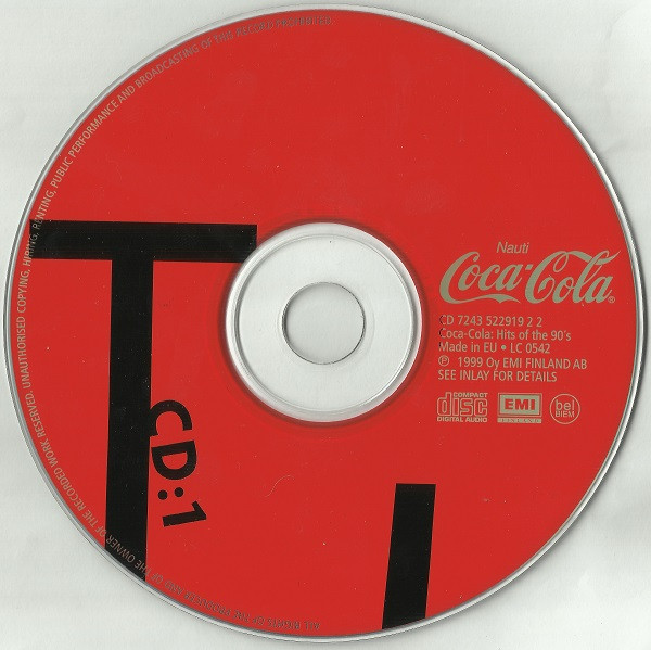 Альбом Coca Cola: Hits Of The 90's, год выпуска 1999, артисты